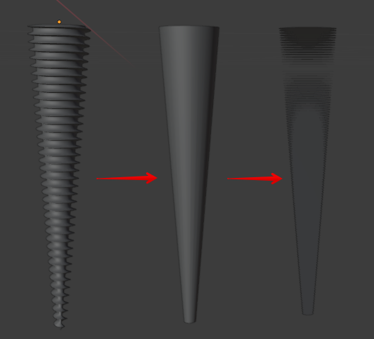 Drill model simplification