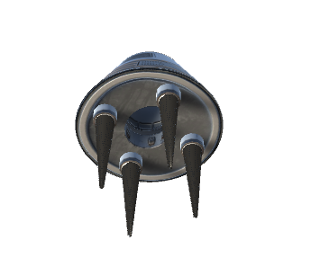 Spaceship bottom view